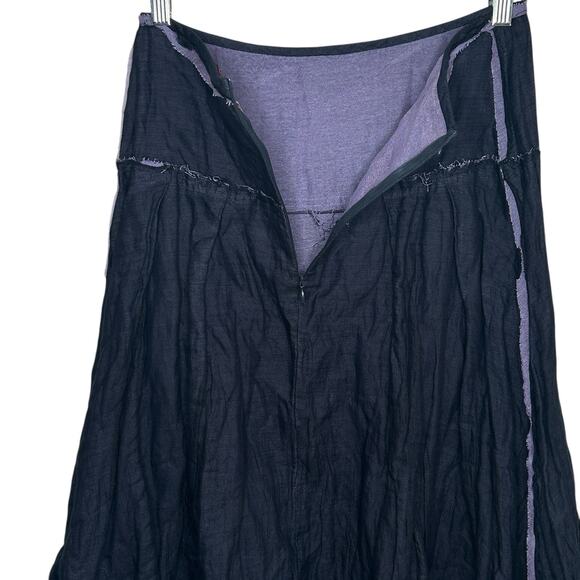Gregory Parkinson Whimsigoth Ruffle Skirt Womens 6 Midi Fairy Boho Y2k Grunge - Picture 11 of 15